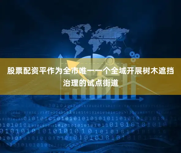 股票配资平作为全市唯一一个全域开展树木遮挡治理的试点街道