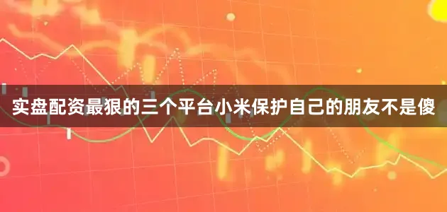实盘配资最狠的三个平台小米保护自己的朋友不是傻