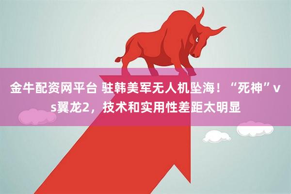 金牛配资网平台 驻韩美军无人机坠海！“死神”vs翼龙2，技术和实用性差距太明显