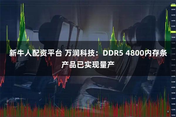 新牛人配资平台 万润科技：DDR5 4800内存条产品已实现量产